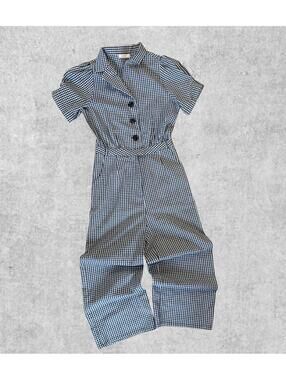 Mod Ref Gingham Jumpsuit – Size S | Classic Cool-Girl Set